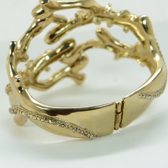 Oscar de la Renta Goldtone Coral Branch Bracelet - Picture 5 of 11